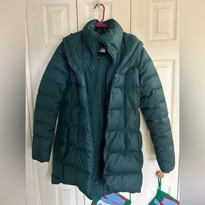 The North Face women’s long jacket size Large